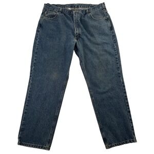 Carhartt Jeans Mens 42x30 Blue Traditional Fit Denim B18DST